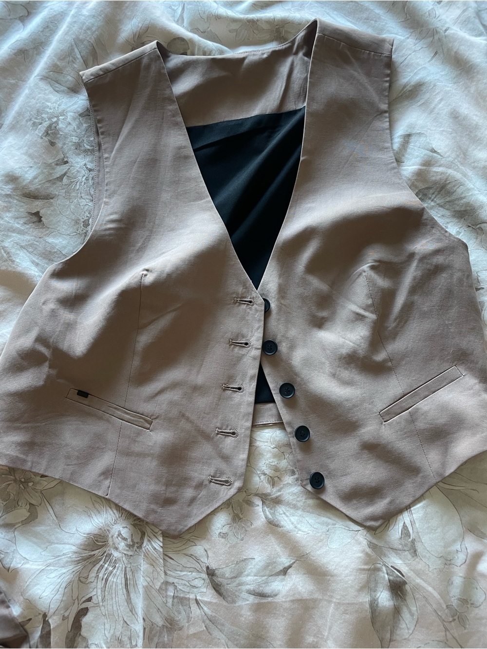 All Saints Deri Lyn Vest. Taupe Brown. Size 8. NWOT - Picture 3 of 3